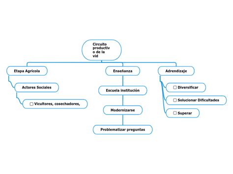 Circuito Productivo De La Vid Mind Map Sexiz Pix