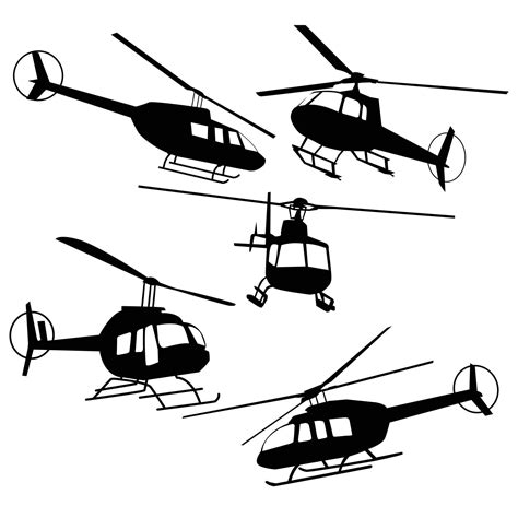 silhouette helicopter illustration 20367562 Vector Art at Vecteezy