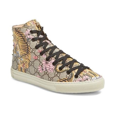 Womens Gucci Major Tiger High Top Sneaker 695 Liked On Polyvore