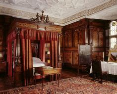 The Inlaid Chamber at Sizergh Castle showing inlaid state bed, and ...