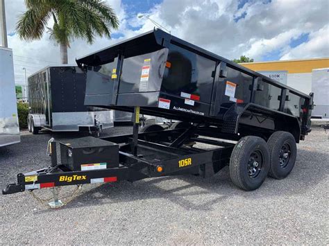 10SR 12 BIG TEX 12 DUMP TRAILER 5 TON 10 000 GVWR 7X12 All American