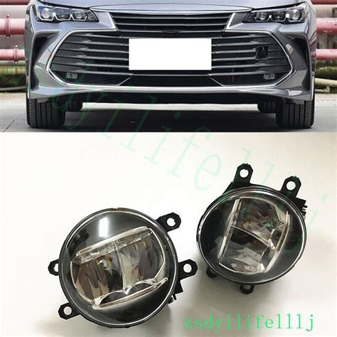 X For Toyota Avalon Car Front Left Right Fog Light Lamp Led