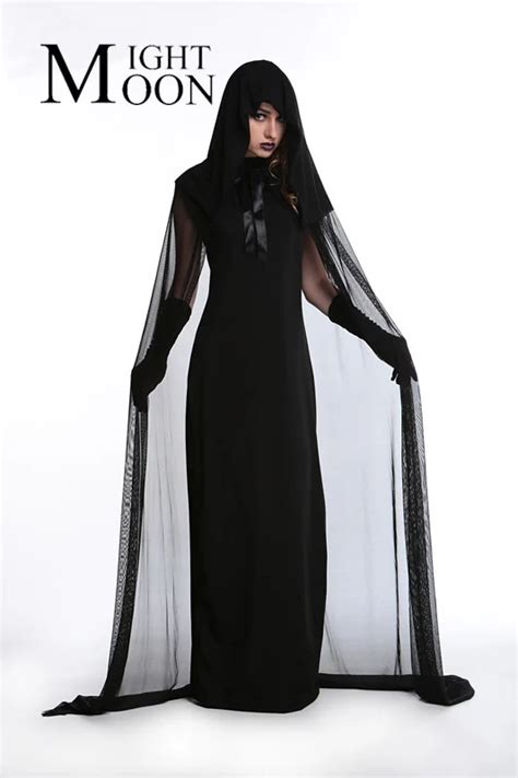 Moonight Gothic Witch Costume Halloween Costume Sorceress Costume Adult