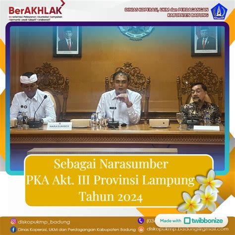 Sebagai Narasumber Pelatihan Kepemimpinan Angkatan Iii Provinsi Lampung