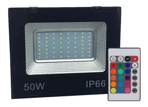 Carcasa De Foco Led Bivolt Rgb Impermeable W Color Negro V