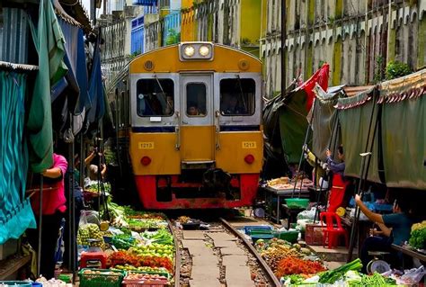 The Railway Food Market Train Thailand Bangkok