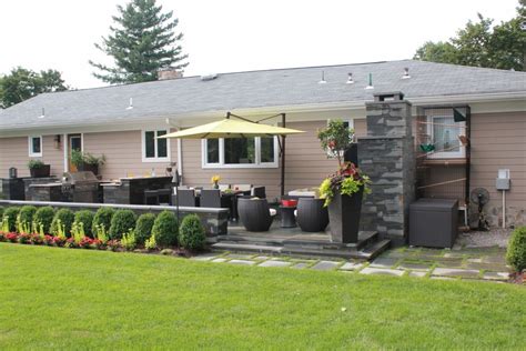 Outdoor Living In North Caldwell Modern Landscape New York By Sponzilli Landscape Group