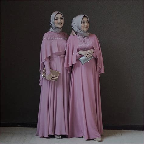 Design Model Baju Bridesmaid Hijab Brokat Ragam Muslim