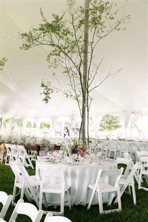 Backyard Tent Wedding Reception