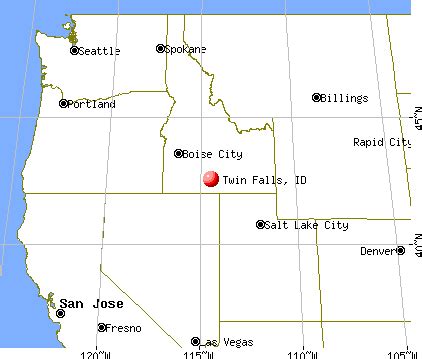 Twin Falls Idaho Map – Map Of The Usa With State Names