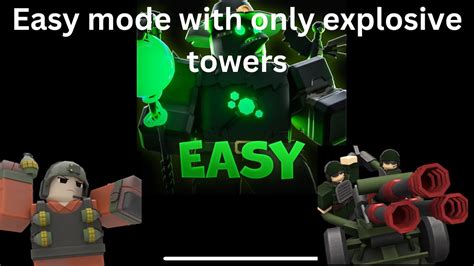 Tdx Easy Mode With Explosive Towers Only Grenadier Mine Layer Artillery Youtube