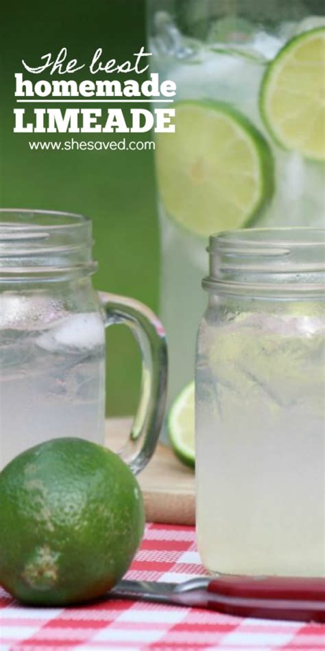 Homemade Limeade Recipe Shesaved®