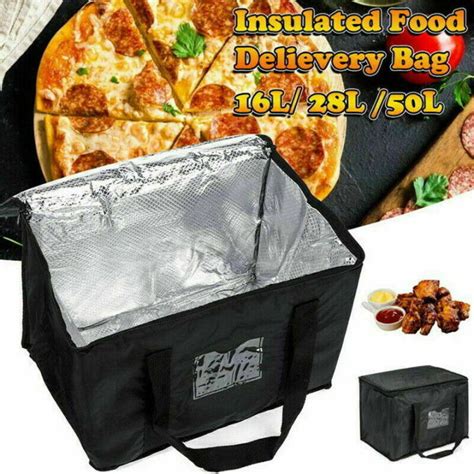 【new ！】new Large Food Delivery Insulated Bags Pizza Takeaway Thermal Warm Cold Bag Ruck Lazada Ph