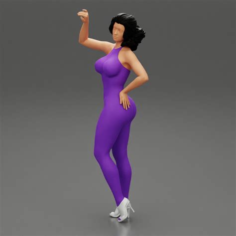 D Printable Sexy Woman Standing And Posing In Lingerie By DGeschaft Miniatures Figures