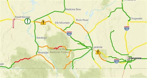 WYDOT District 1 on Twitter: "Road conditions vary greatly in SE ...