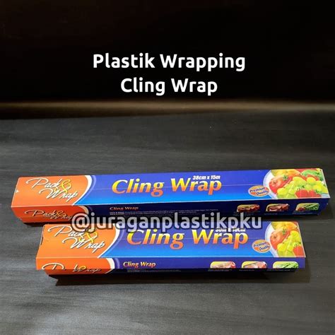 Jual Plastic Cling Wrap Plastik Pembungkus Makanan Sayur Buah