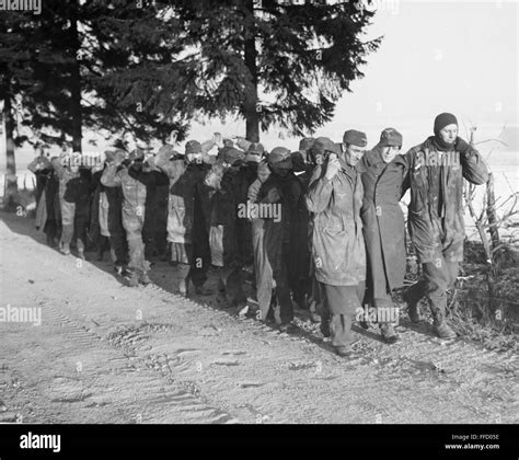 World War Ii Prisoners Ngerman Prisoners Captured By Allied Forces