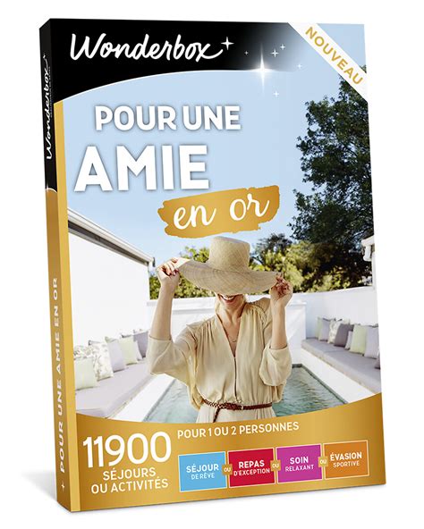 Coffret Cadeau Pour Une Amie En Or Wonderbox