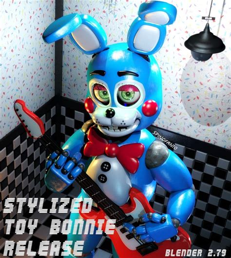 Stylized Toy Bonnie: Cute Fnaf Character