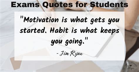 writing exam quotes