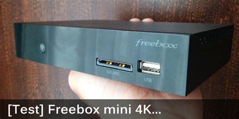 Test de la Freebox mini 4K de Free Machine à bug