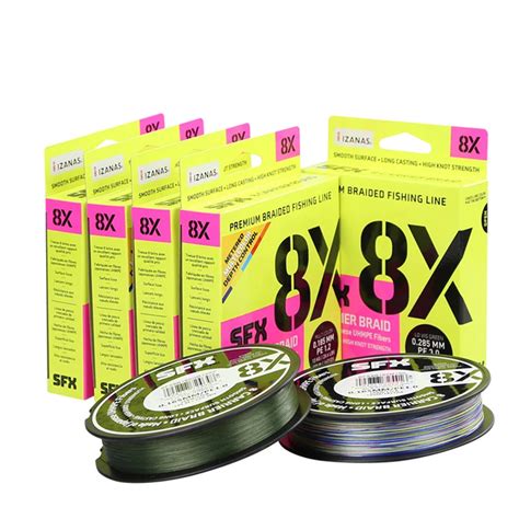Sufix SFX 8X Braided Line Color Multicolored Length 300 m Diameter (mm ...