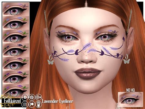 Evilquinzel S Lavender Eyeliner In Sims Eyeliner Sims Mods