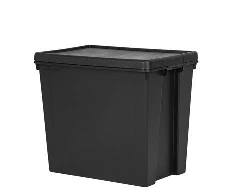 24l 36l 45l 62l Heavy Duty Recycled Plastic Stackable Storage Box Lids