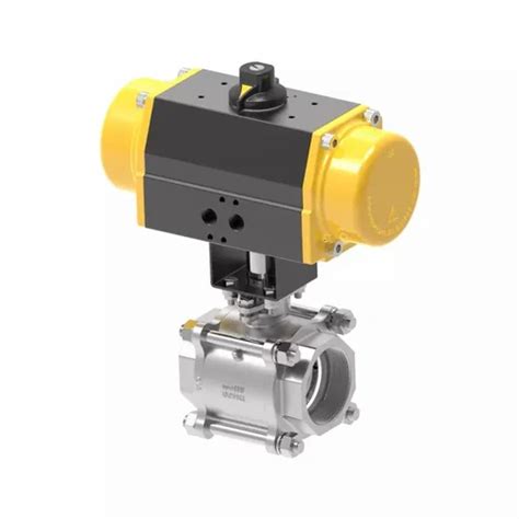 Aira 12 Inch Double Acting Cf8m Pneumatic Actuated Ball Valve Screwed End 3yes 15s Pneumatic