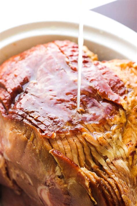 Crock Pot Brown Sugar Pineapple Spiral Ham Berryandmaple