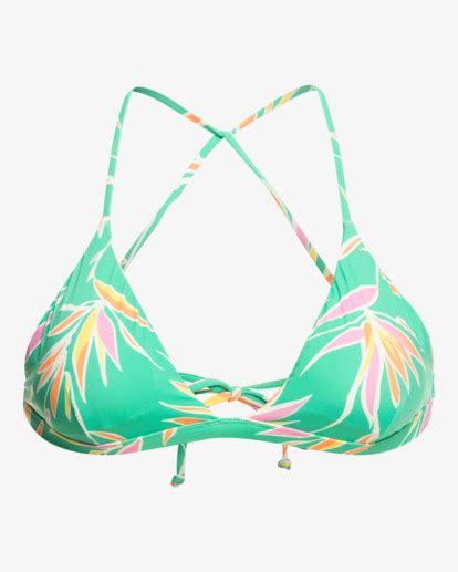 Sol Searcher Cross Cross Back Triangle Bikini Top For Women Billabong