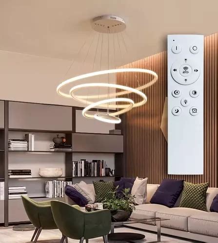 Lustre Pendente Moderno Arcos Led Luminaria Sobrepor Teto