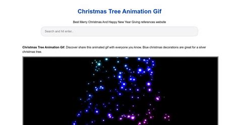 Christmas Tree Animation