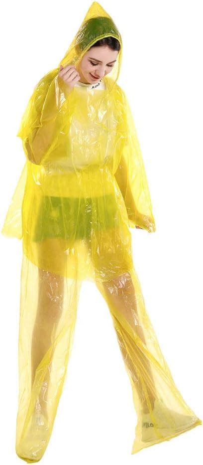 Meibai Ponchos De Pluie Jetables Pour Adultes Rain Manteaux De Pluie