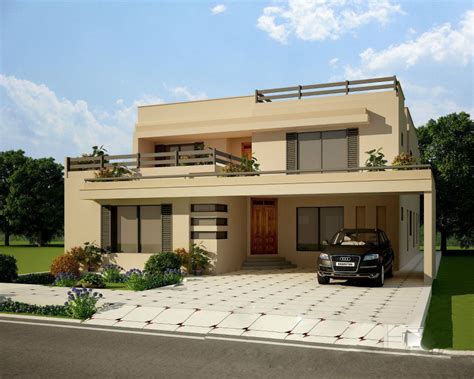 All Architectural Designing: 3D House Front Elevation