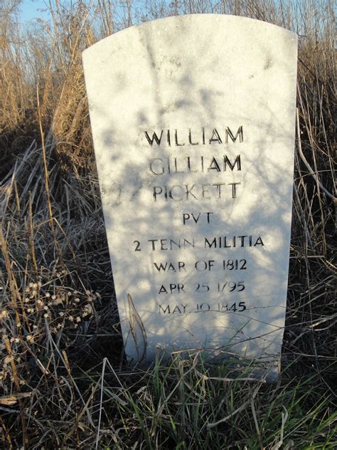 William Gilliam Pickett (1795-1845) - Find a Grave Memorial