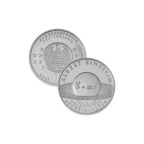 Euro Deutschland Silber Bfr Albert Einstein