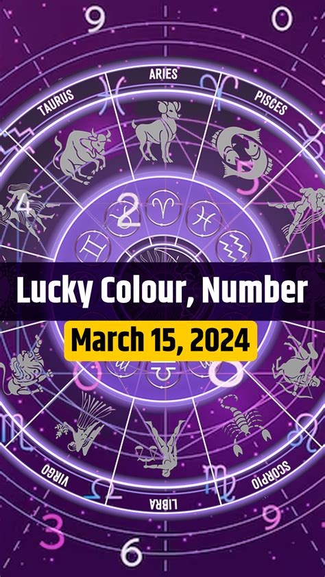 Know Lucky Colour Number Of All Zodiac Signs In Horoscope For March 15 2024