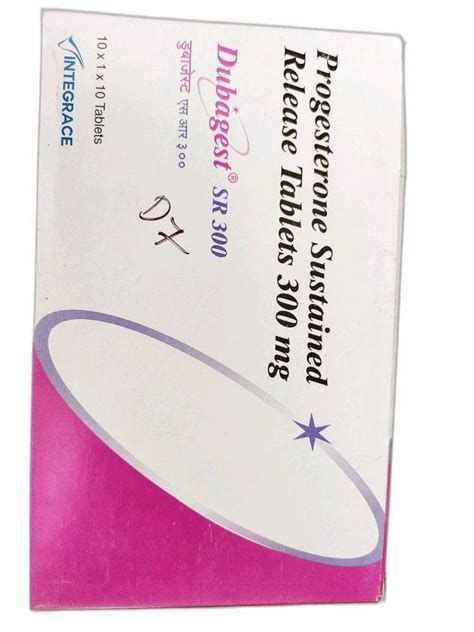 Dubagest SR 300 Progesterone Sustained Release Tablets Packaging Type