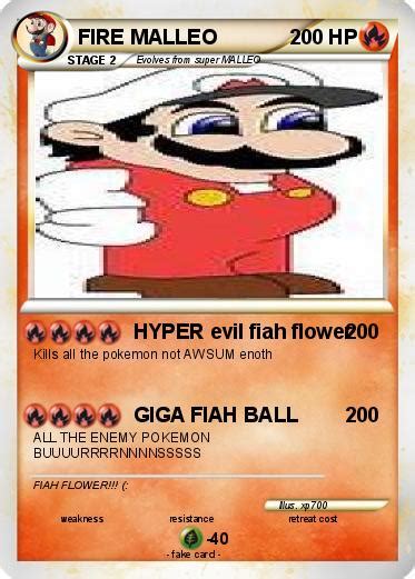 Pokémon FIRE MALLEO - HYPER evil fiah flower - My Pokemon Card