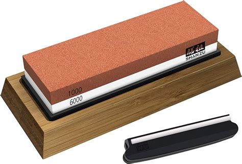 SHAN ZU Whetstone Knife Sharpening Stone Premium 2 Sided Whetstone