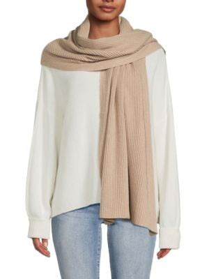 Portolano Ribbed Cashmere Scarf On SALE Saks OFF 5TH