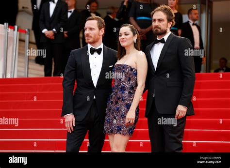 Cannes France 23rd May 2015 Michael Fassbender Marion Cotillard And Justin Kurzel Attending