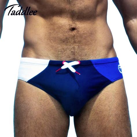 Taddlee bañadores de cintura baja para hombre bóxer de natación