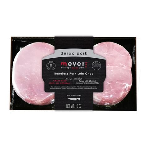 Meyer Heritage Duroc Boneless Pork Loin Chop 10 Oz Delivery Or Pickup Near Me Instacart