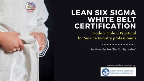 Lean Six Sigma White Belt Certification Program | Six Sigma PH