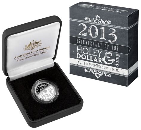 australia  holey dollar dump  mintmark fine silver proof dollar