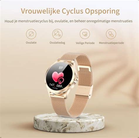 Avalue Luxe Smartwatch Dames Watch Geschikt Voor Ios Android And Harmonyos Toestellen Rosé