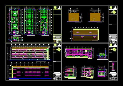 Teaching Lab Research Laboratory Building Construction Dwg Block For