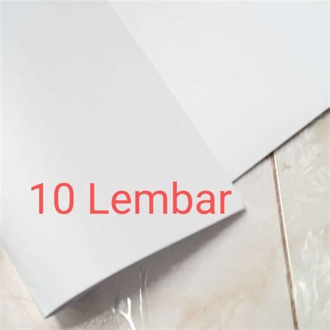 Jual Kertas Karton Manila Bc Indah Putih 150gsm 61x86cm 10 Lembar Di